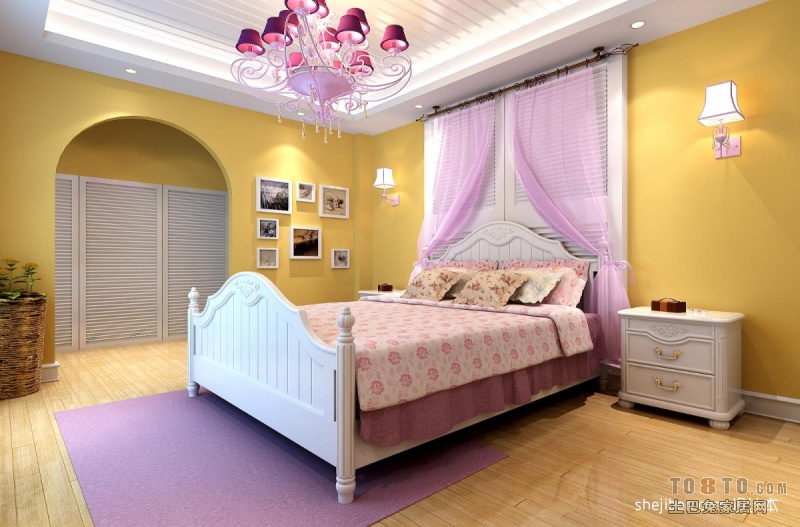 粉色的真皮床头,卧室刷什么颜色的墙漆好看呢